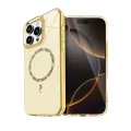 BUĞZ İphone 14 Pro Max Live Diamond Magsafe Kapak - Sarı