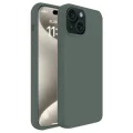 BUĞZ İphone 15 Plus Kılıf First Silikon - Koyu Yeşil