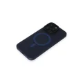 BUĞZ İphone 15 Pro Kılıf Lodos Magneticsafe Mat Kapak - Mavi