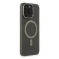 BUĞZ İphone 15 Pro Kılıf Lodos Magneticsafe Mat Kapak - Titan Gri
