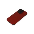 BUĞZ İphone 15 Pro Kılıf Loop Deri Silikon - Kırmızı