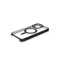 BUĞZ İphone 15 Pro Max Kılıf Erozi Magsafe Kapak - Siyah