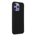 BUĞZ İphone 15 Pro Max Kılıf Nano İçi Kadife Silikon - Siyah