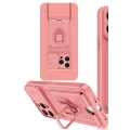 BUĞZ İphone 15 Pro Max Kılıf Zuma Kartvizitli Yüzüklü Silikon - Pembe