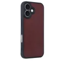 BUĞZ İphone 16 Kılıf Aras Deri Kapak - Bordo
