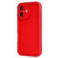 BUĞZ İphone 16 Kılıf Viera Silikon - Kırmızı