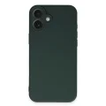 BUĞZ İphone 16 Plus Kılıf First Silikon - Koyu Yeşil