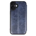 BUĞZ İphone 16 Plus Kılıf Flip Cover - Lacivert