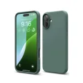 BUĞZ İphone 16 Plus Kılıf Nano İçi Kadife Silikon - Koyu Yeşil