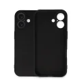 BUĞZ İphone 16 Plus Kılıf Nano İçi Kadife Silikon - Siyah