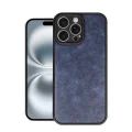 BUĞZ İphone 16 Pro Kılıf Aras Deri Kapak - Lacivert