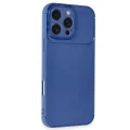 BUĞZ İphone 16 Pro Max Kılıf Auto Focus Karbon Kapak - Lacivert