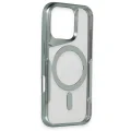 BUĞZ İphone 16 Pro Max Kılıf Boyi Magsafe Silikon Kapak - Titan Gri
