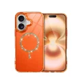 BUĞZ İphone 17 Live Diamond Magsafe Kapak - Turuncu