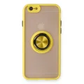 BUĞZ İphone 6 Kılıf Montreal Yüzüklü Silikon Kapak - Sarı