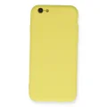 BUĞZ İphone 6 Kılıf Nano İçi Kadife Silikon - Sarı