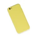 BUĞZ İphone 6 Kılıf Nano İçi Kadife Silikon - Sarı