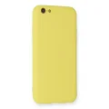 BUĞZ İphone 6 Kılıf Nano İçi Kadife Silikon - Sarı