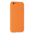 BUĞZ İphone 6 Kılıf Nano İçi Kadife Silikon - Turuncu