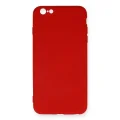 BUĞZ İphone 6 Plus Kılıf Nano İçi Kadife Silikon - Kırmızı