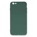 BUĞZ İphone 6 Plus Kılıf Nano İçi Kadife Silikon - Koyu Yeşil