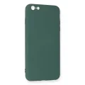 BUĞZ İphone 6 Plus Kılıf Nano İçi Kadife Silikon - Koyu Yeşil