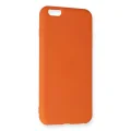 BUĞZ İphone 6 Plus Kılıf Nano İçi Kadife Silikon - Turuncu