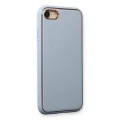 BUĞZ İphone 7 Kılıf Coco Deri Silikon Kapak - Açık Mavi