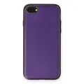 BUĞZ İphone 7 Kılıf Coco Deri Silikon Kapak - Mor