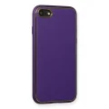 BUĞZ İphone 7 Kılıf Coco Deri Silikon Kapak - Mor