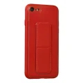BUĞZ İphone 7 Kılıf Coco Deri Standlı Kapak - Kırmızı