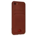BUĞZ İphone 7 Kılıf Kelvin Kartvizitli Silikon - Bordo