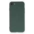 BUĞZ İphone 7 Kılıf Nano İçi Kadife Silikon - Koyu Yeşil