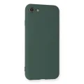 BUĞZ İphone 7 Kılıf Nano İçi Kadife Silikon - Koyu Yeşil
