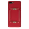 BUĞZ İphone 7 Plus Kılıf Coco Elit Kapak - Kırmızı