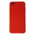 BUĞZ İphone 7 Plus Kılıf First Silikon - Kırmızı