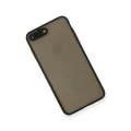 BUĞZ İphone 7 Plus Kılıf Montreal Silikon Kapak - Siyah