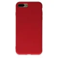 BUĞZ İphone 7 Plus Kılıf Nano İçi Kadife Silikon - Kırmızı