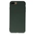 BUĞZ İphone 7 Plus Kılıf Nano İçi Kadife Silikon - Koyu Yeşil