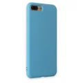 BUĞZ İphone 7 Plus Kılıf Nano İçi Kadife Silikon - Mavi