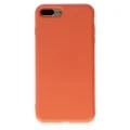 BUĞZ İphone 7 Plus Kılıf Nano İçi Kadife Silikon - Turuncu