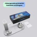 BUĞZ iPhone, Apple Watch ve AirPods ile Uyumlu 4ü 1 Arada Şarj Ünitesi – Tüm Apple Cihazları Tek Noktada - Lisinya