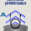 BUĞZ iPhone Lightning 3.5mm Aux Çevirici Kablo JH-023 Stereo Ses Aktarıcı