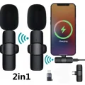 BUĞZ iPhone ve Type C Girişli Cihazlar İçin İkili Kablosuz Yaka Mikrofonu, Sosyal Medya ve Video Kaydı
