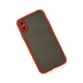 BUĞZ İphone X Kılıf Montreal Silikon Kapak - Kırmızı