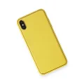 BUĞZ İphone Xs Max Kılıf Coco Deri Silikon Kapak - Sarı