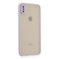 BUĞZ İphone Xs Max Kılıf Montreal Silikon Kapak - Mor