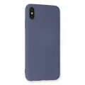 BUĞZ İphone Xs Max Kılıf Nano İçi Kadife Silikon - Gri