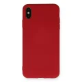 BUĞZ İphone Xs Max Kılıf Nano İçi Kadife Silikon - Kırmızı