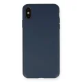 BUĞZ İphone Xs Max Kılıf Nano İçi Kadife Silikon - Lacivert